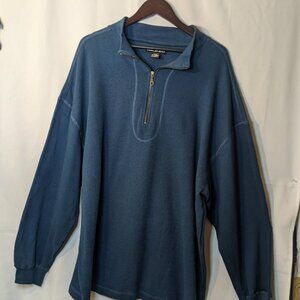 Birch Bay Men's Green/Blue Long Sleeve Heavy Pullover Size XXL